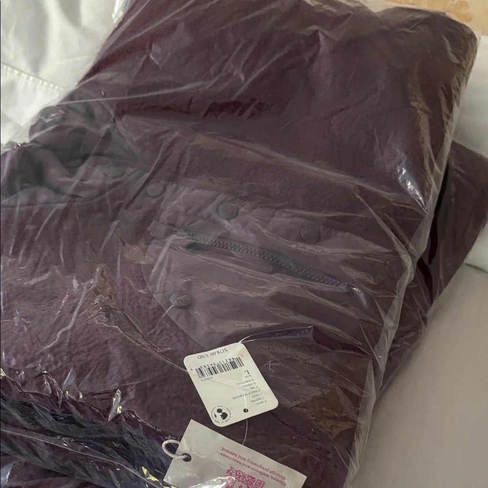 FP Movement Hit The Slopes Fleece Jacket in MAROON Sz XS S L $178 Retail NWT - Picture 8 of 10